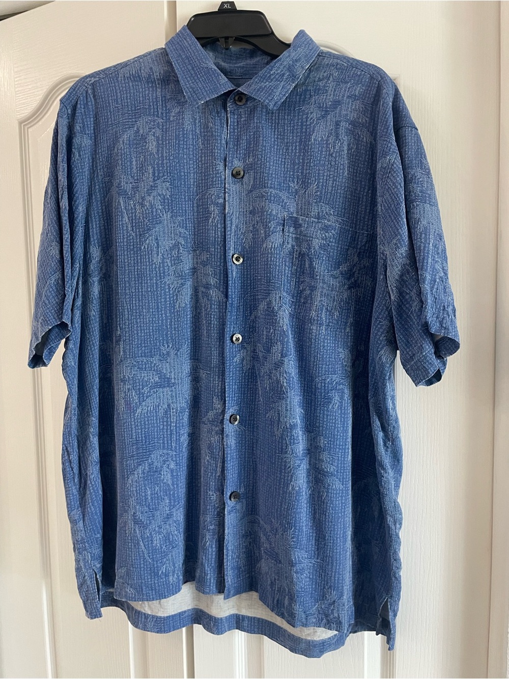 Tommy Bahama Blue Tropical Short-Sleeve Button-Down Shirt